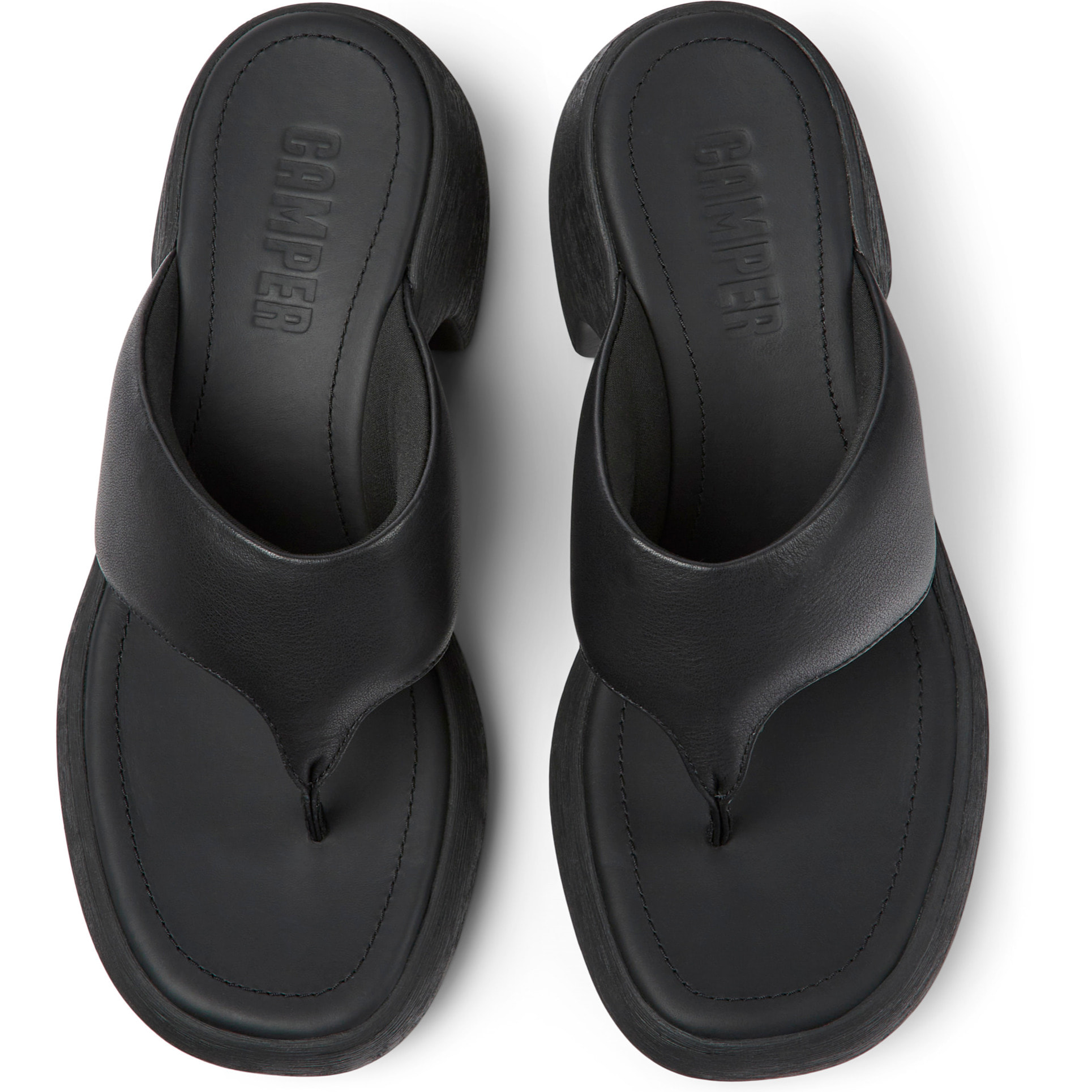 Sandalias - CAMPER Thelma - Negro - Cuero liso