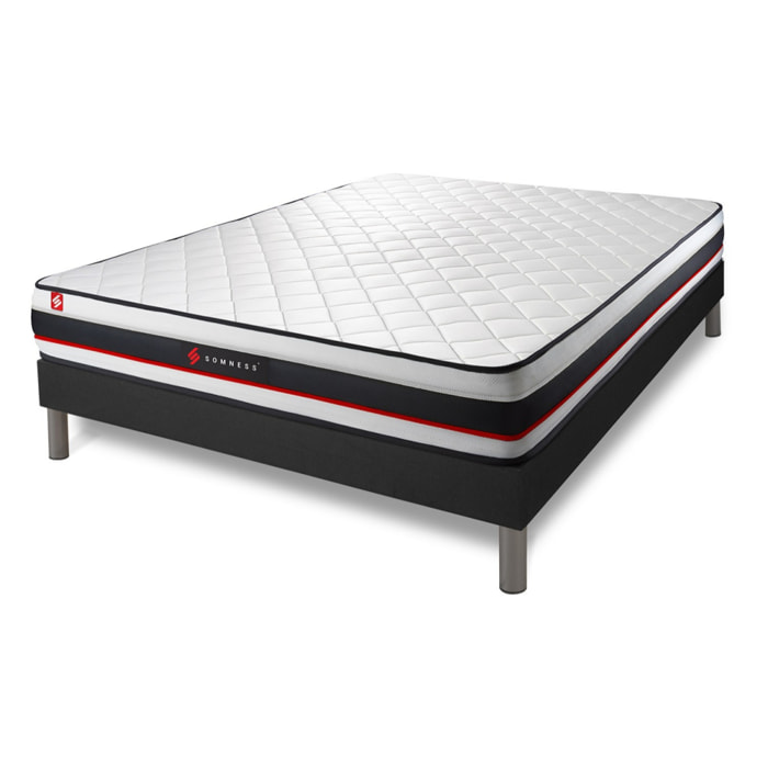 Ensemble matelas FORM + sommier kit noir