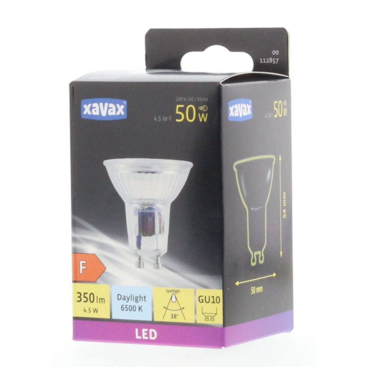 Ampoule XAVAX LED GU10 4.5W PAR16