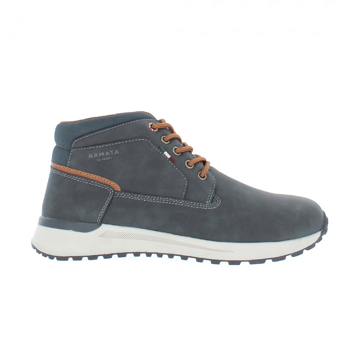 Armata di Mare Scarpe Uomo Stivaletti Hiking Ankle Boots Stringati con Soletta Rimovibile in Memory Foam AMU W22L255 Navy