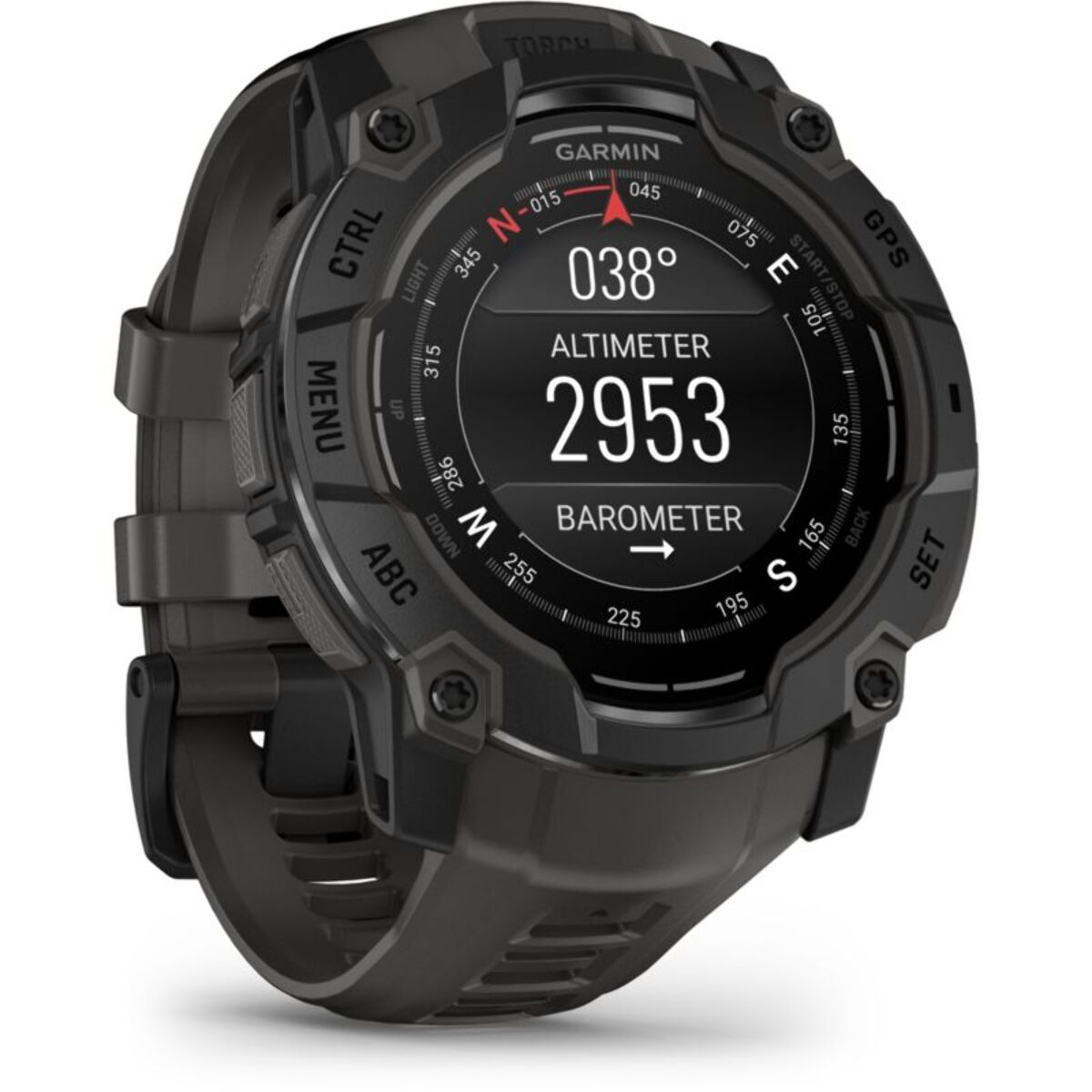 Montre sport GARMIN Instinct3 Amoled 50mm Noir Bracelet gris
