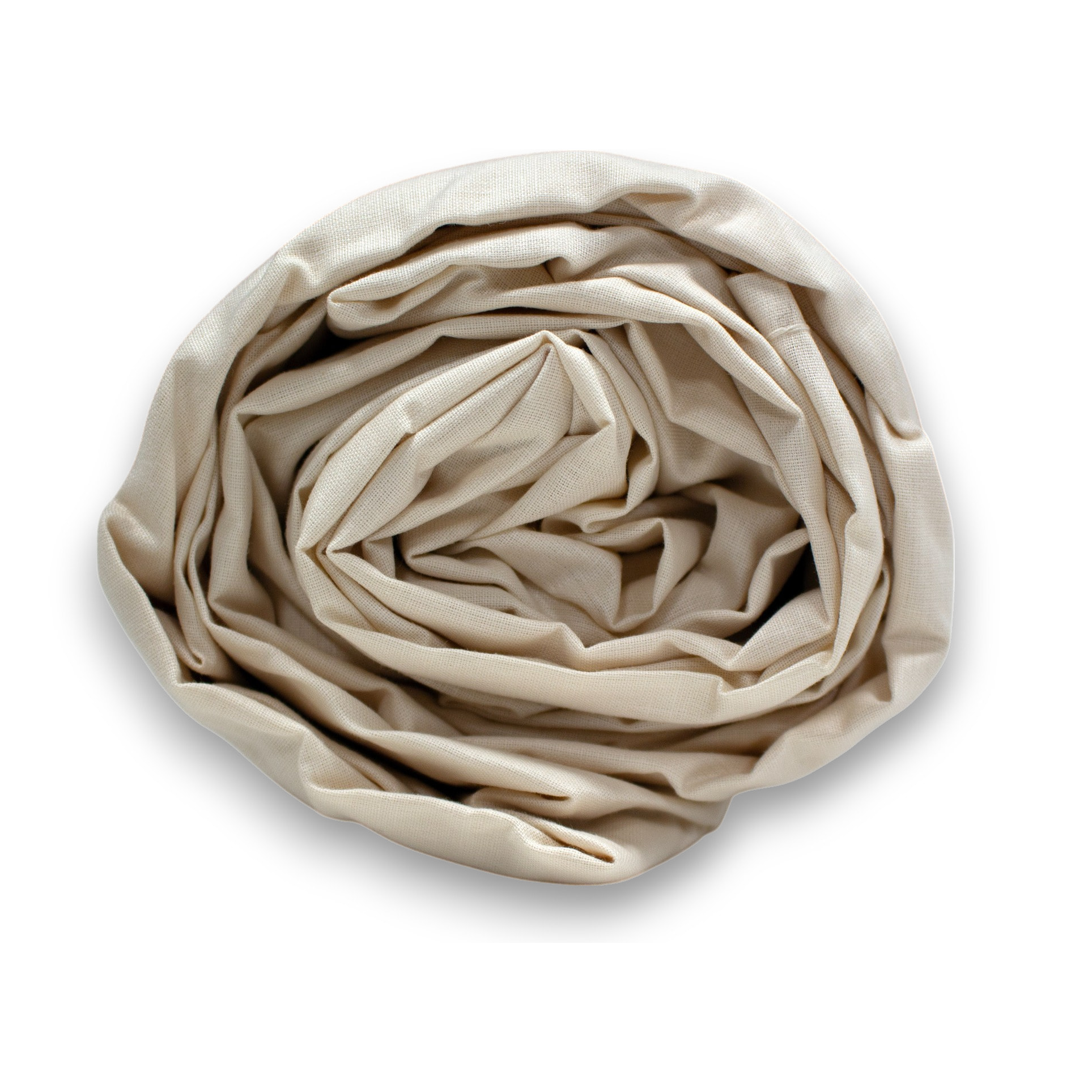 LENZUOLO SOTTO CON ANGOLI LETTO PIAZZA E MEZZA IN COTONE 60 FILI TINTA UNITA PANNA H.30