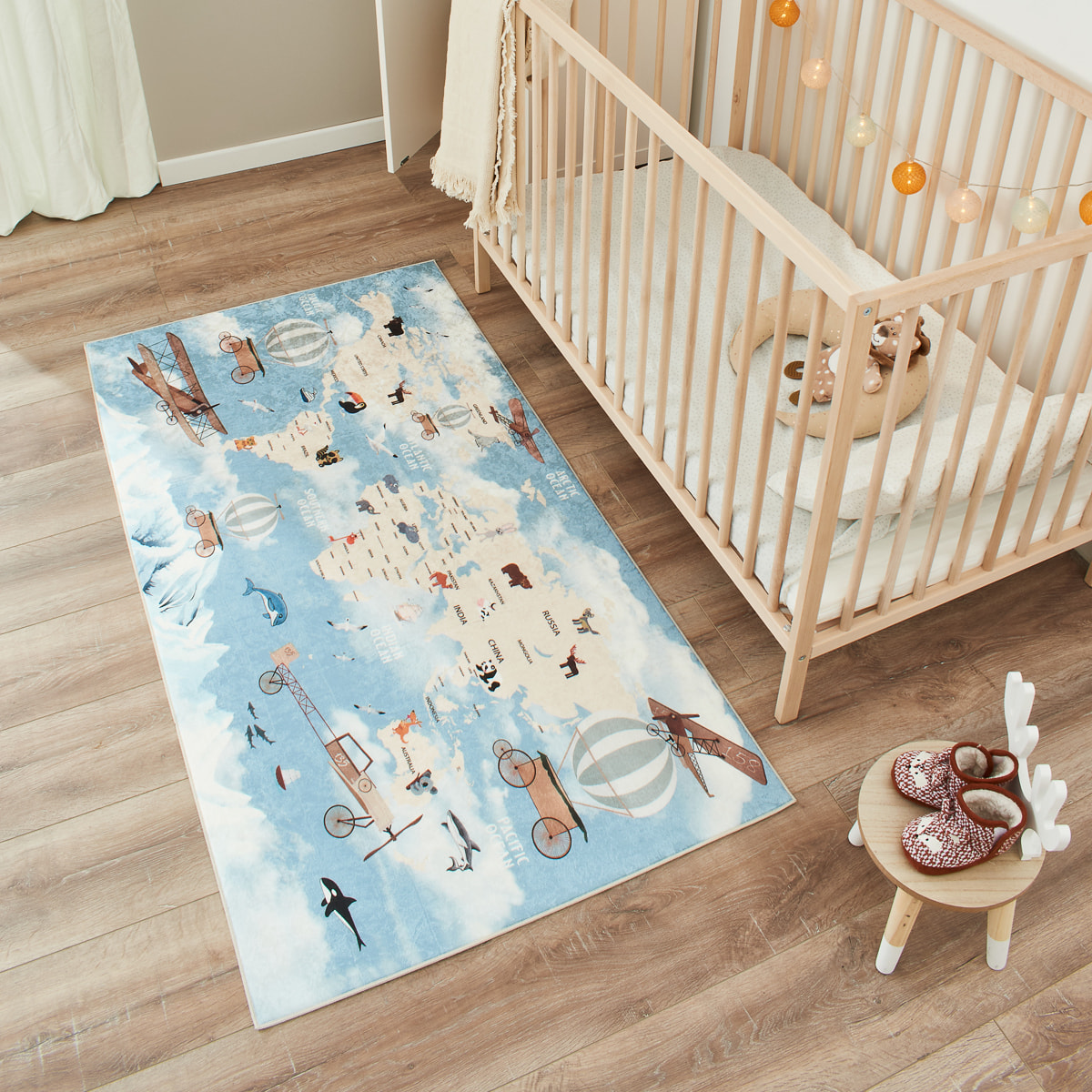 HAPPY - Tapis enfant carte du monde