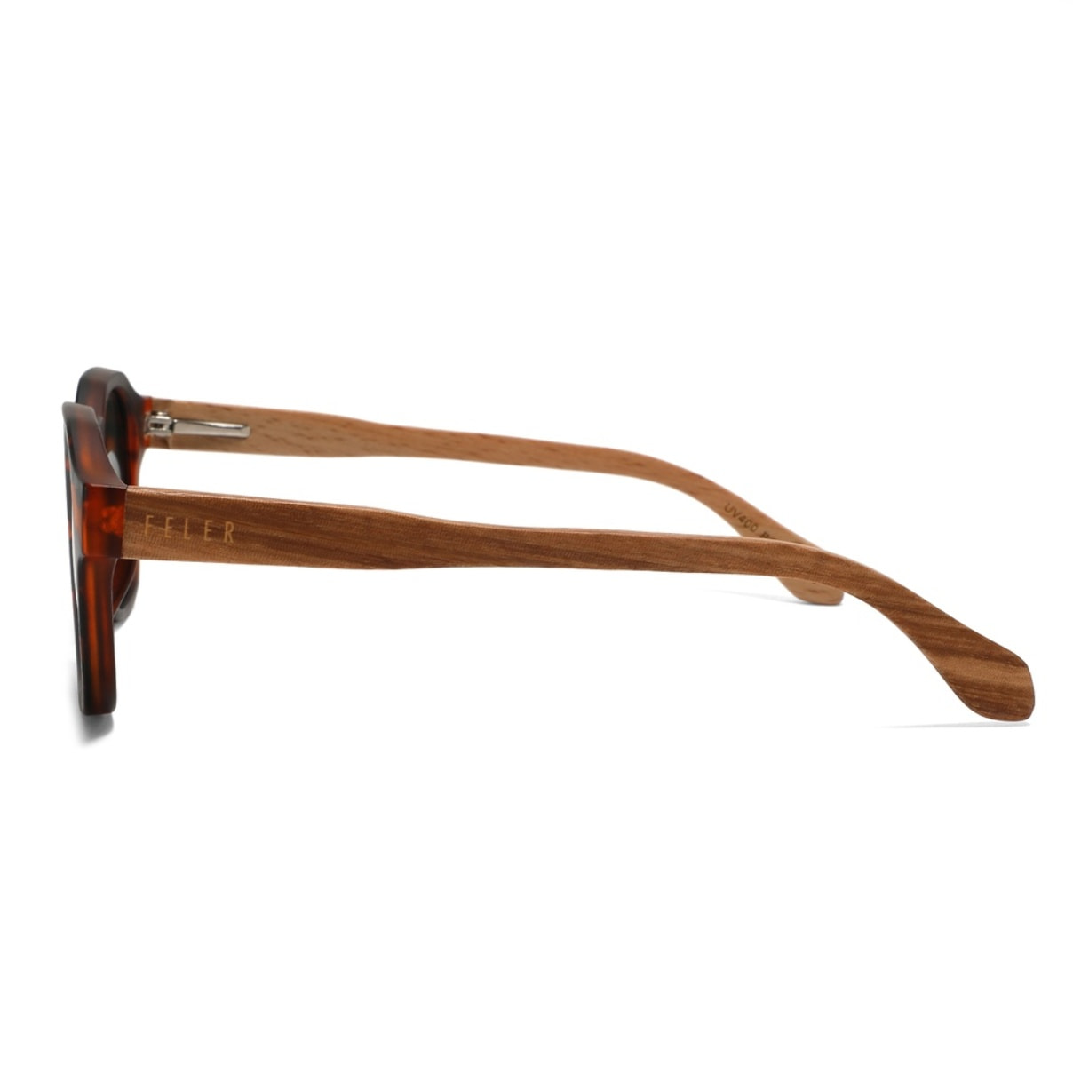 Gafas de Sol Feler 1600-3 Polarizadas de Madera Unisex 45 mm