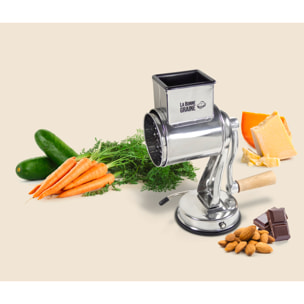 Râpe inox 4 tambours - fixation ventouse