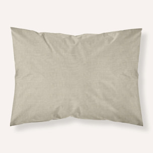 Taie d'oreiller en jacquard Elche Tabac