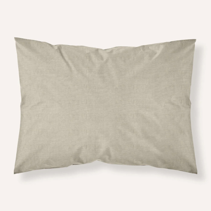 Taie d'oreiller en jacquard Elche Tabac
