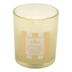 Bougie parfumée cracker 89 gr avec pot en verre assorti