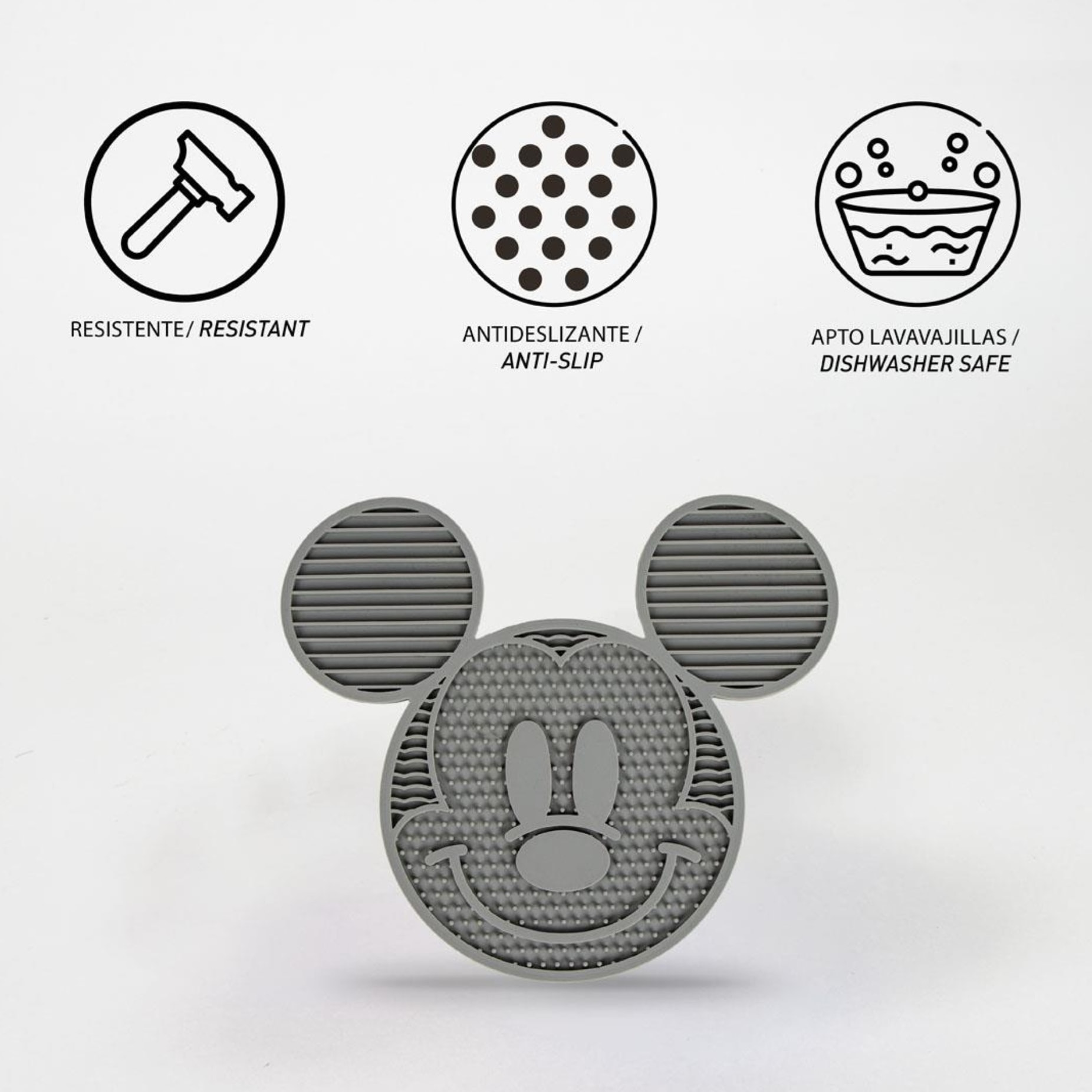 Comedero de silicona para perros diseño mickey