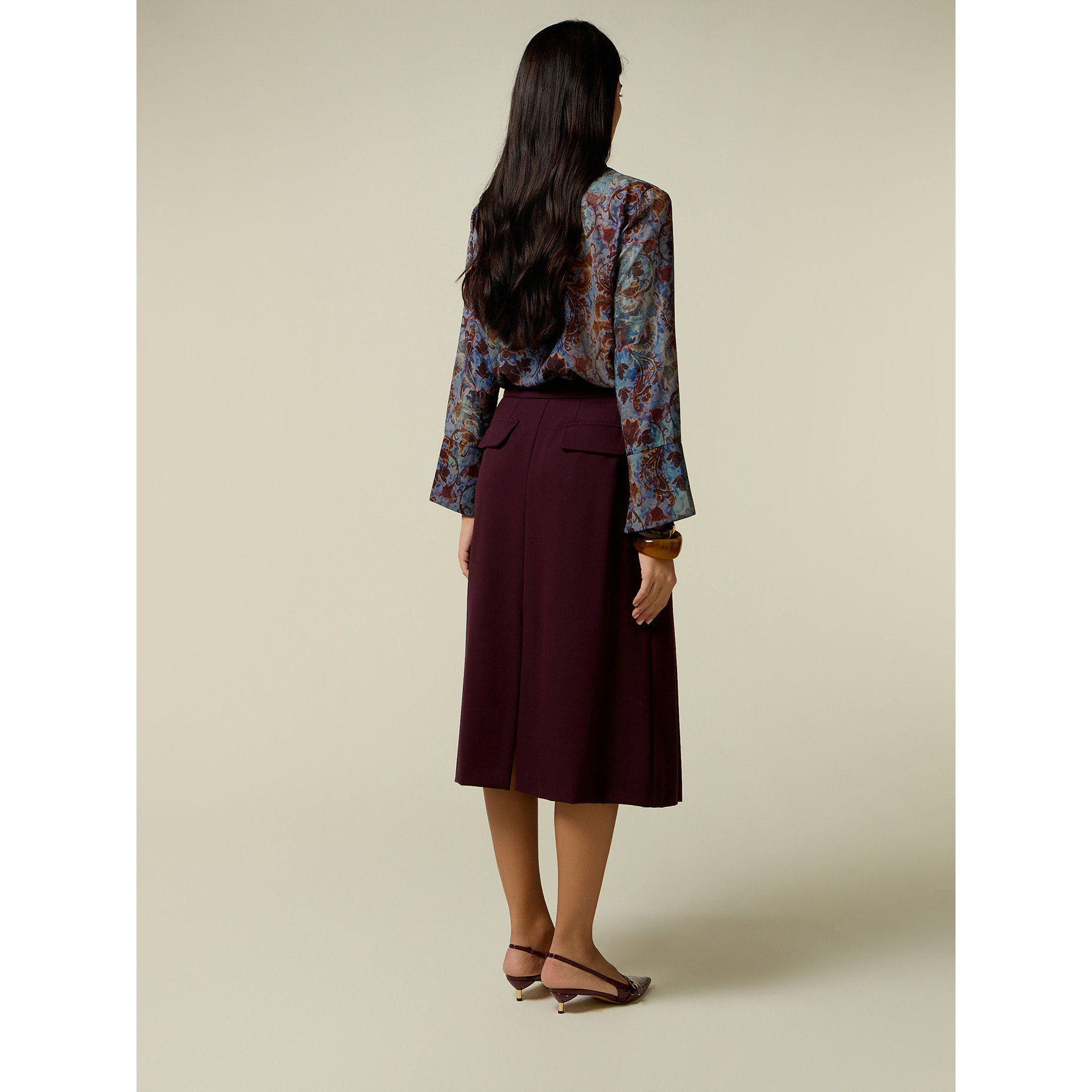 Oltre - Gonna pantalone - Bordeaux