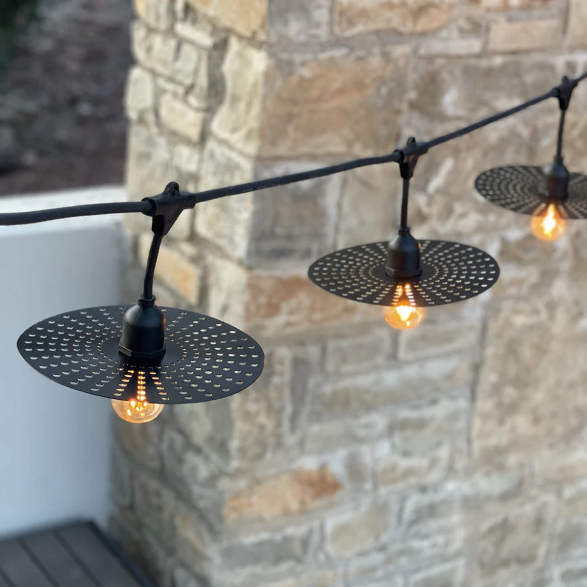 Guirlande disque métal PLANET 10xE27 6M