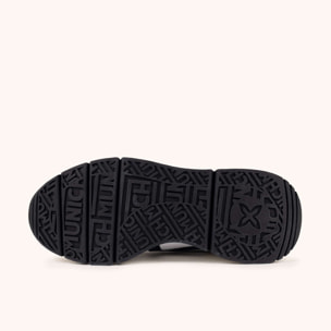 MUNICH MAMBA 06 Sneakers de diseño contemporáneo y gran volumen Blanco, Gris y Negro Brillante