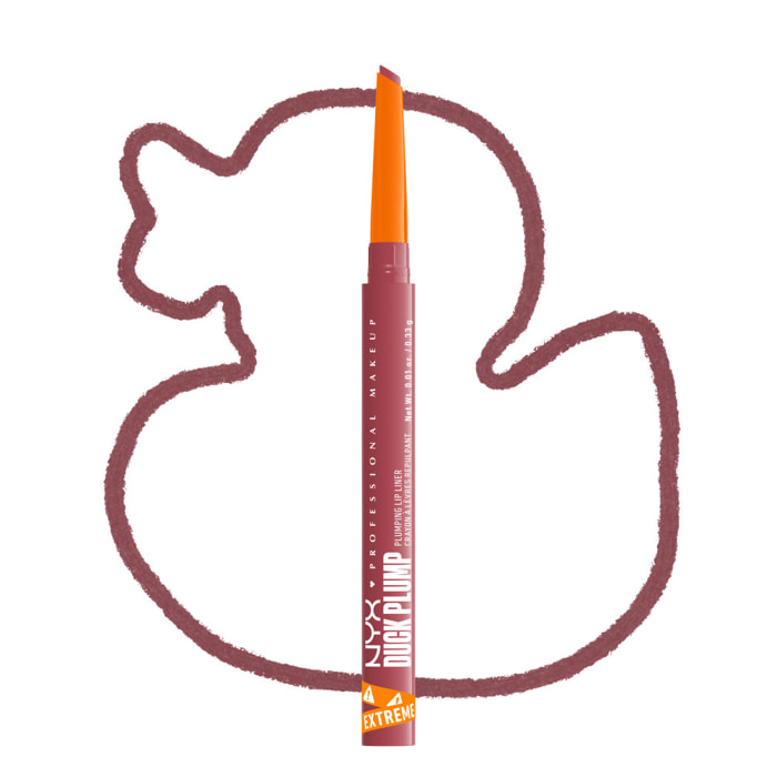 NYX Professional Makeup Duck Plump Plumping Lip Liner, crayon à lèvres, jusqu'à 10h de tenue, fini mat, Pinkjection