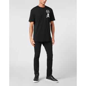 PHILIPP PLEIN Maglietta con scollo a V SKULL&BONES