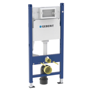 Duofix Pack WC bâti-support + WC suspendu sans bride Roca avec abattant SoftClose + plaque blanche (GEBROGAWR01-FR)