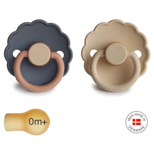 Frigg Pack 2 Chupetes Block Latex Daisy