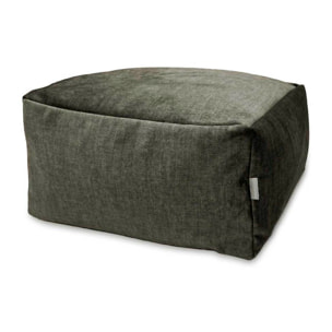 Puff desenfundable ATLANTIS gris oscuro 50x50x25 cm