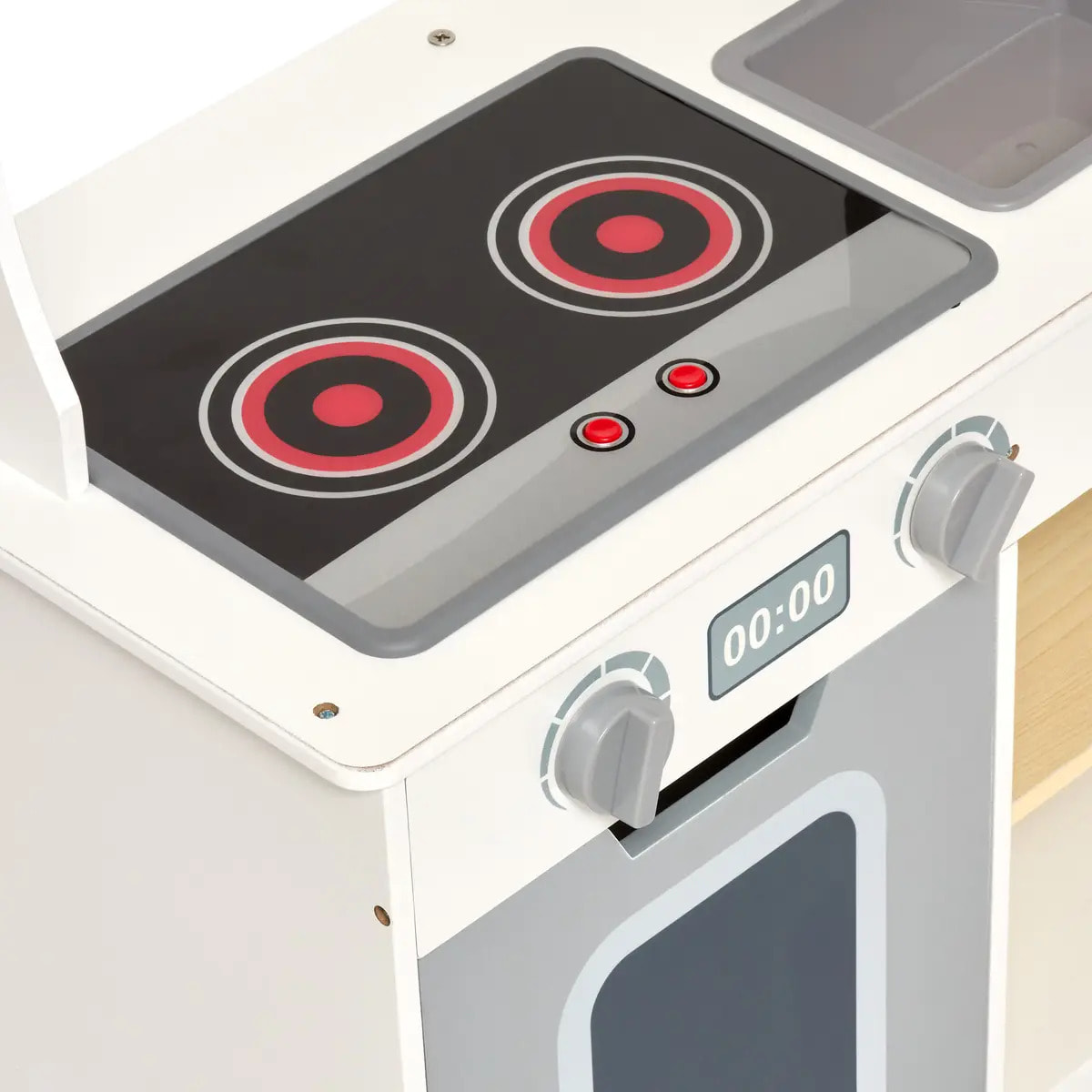 Jeu en bois cuisine et accessoires Oren 57x80cm blanc