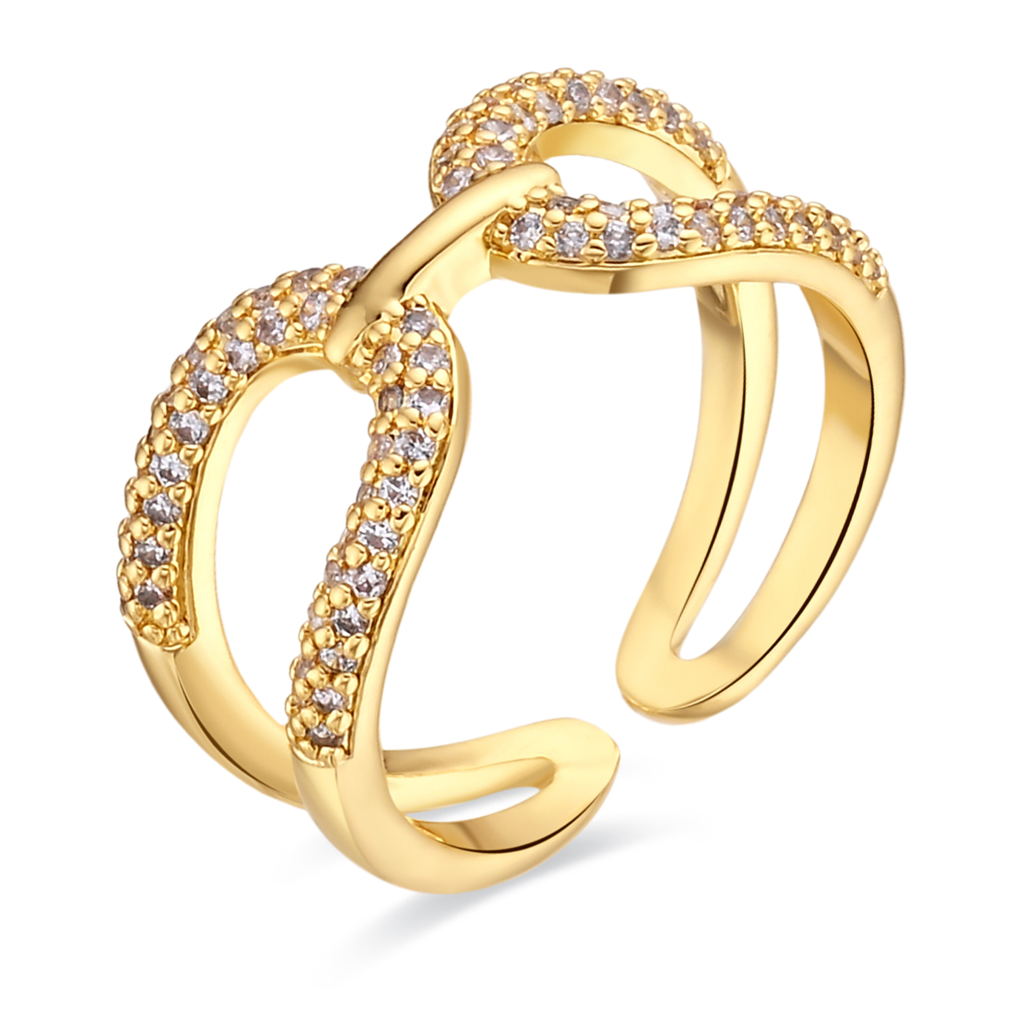 Anillo Kafrik acabado oro amarillo 18k
