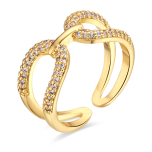 Anillo Kafrik acabado oro amarillo 18k
