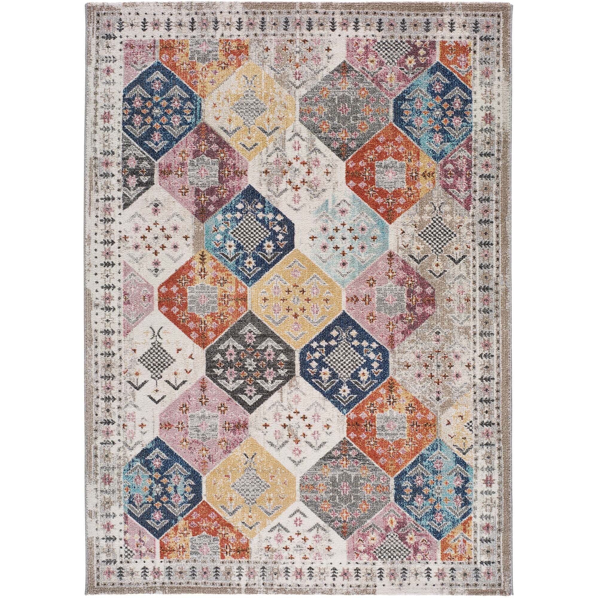 Alfombra Ã©tnica Mirva multicolor, varias medidas disponibles