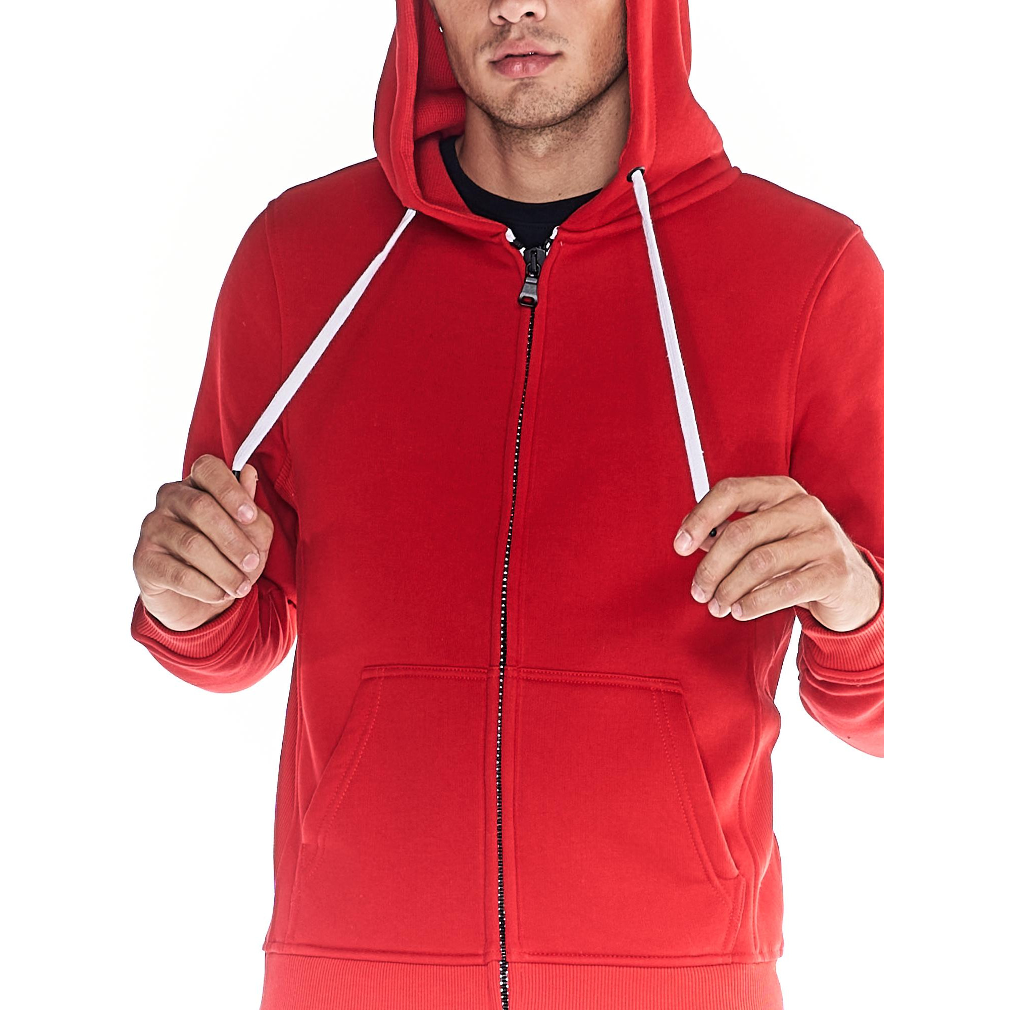 Felpa da uomo cappuccio full zip Heavy Basic