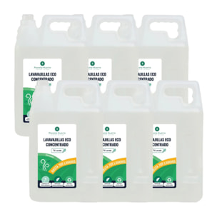 Pack 6xLavavajillas Manual  Té Verde ECO  Planeta Huerto 5l