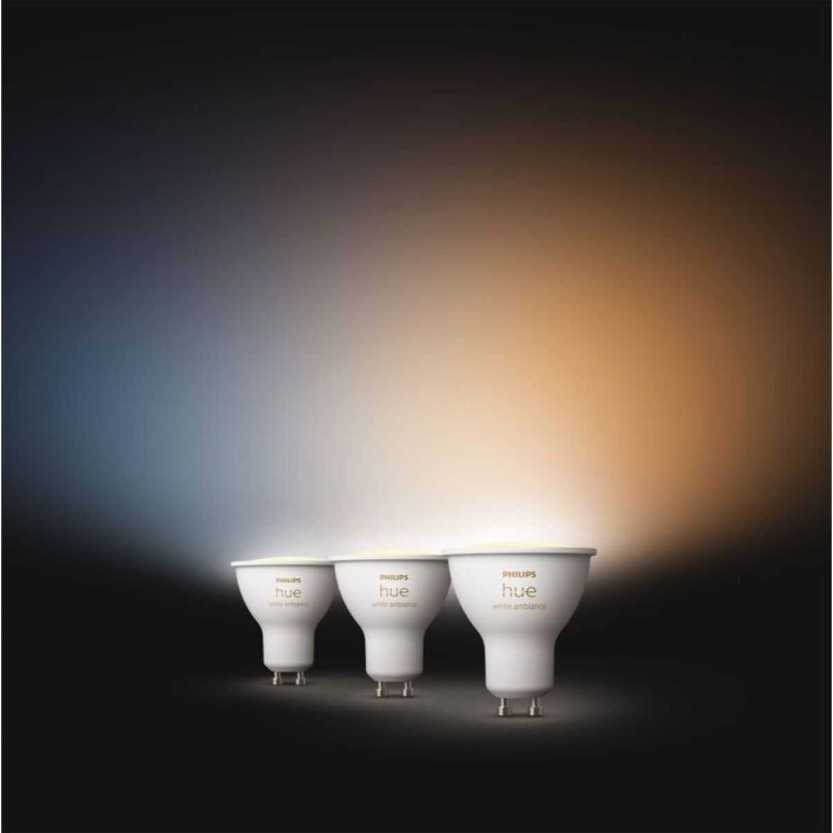 Pack PHILIPS Hue Pack de 3 ampoules 5W GU10 White