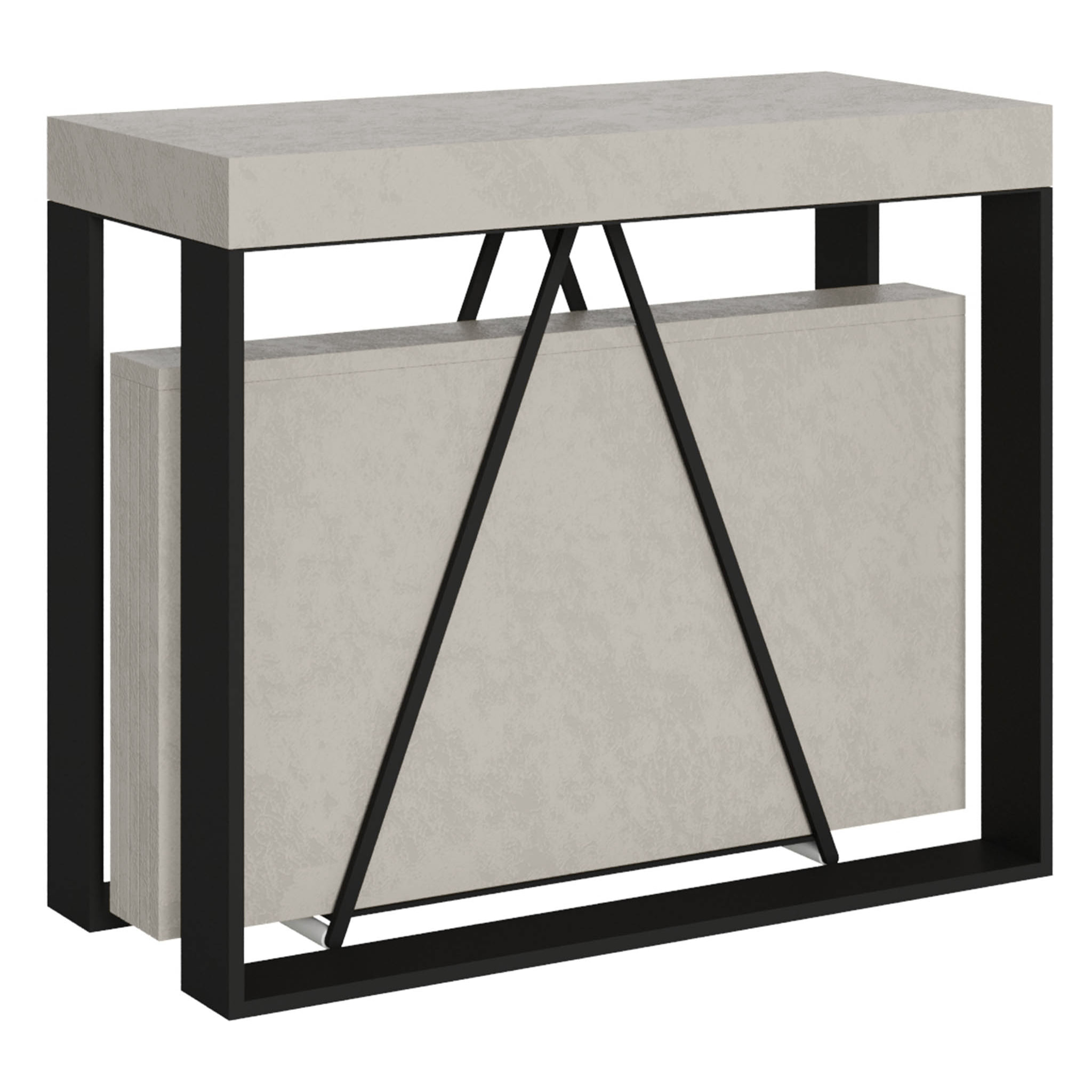 Consolle allungabile 90x40/300cm Sketa cashmere telaio antracite