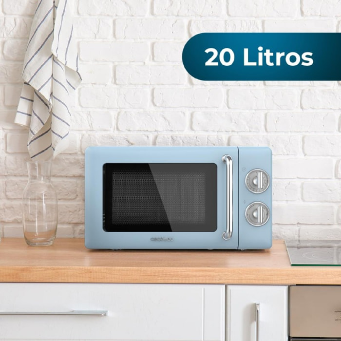 Cecotec Microondas solo Microondas 20l proclean 3010 retro blue