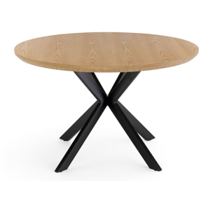 Tavolo rotondo GIRAGLIA in mdf finitura rovere