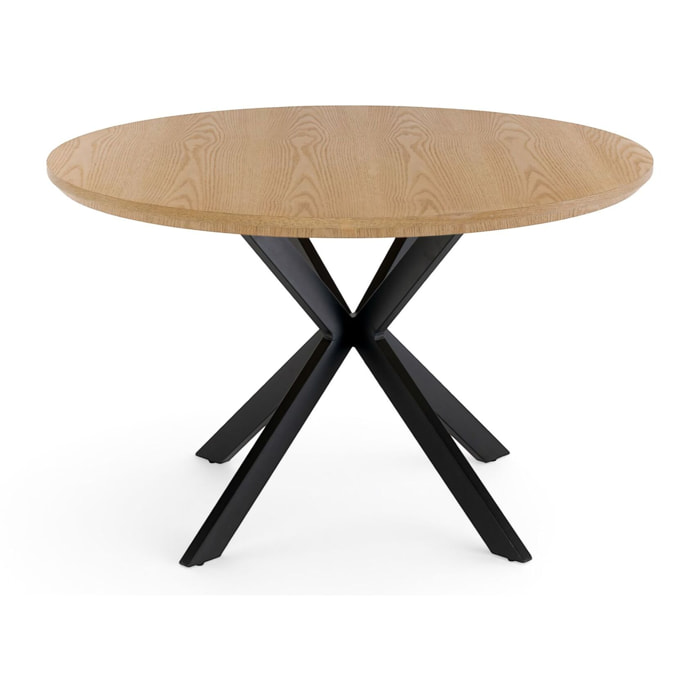 Tavolo rotondo GIRAGLIA in mdf finitura rovere
