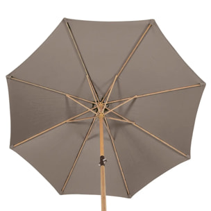 Parasol droit Tinaei Noisette