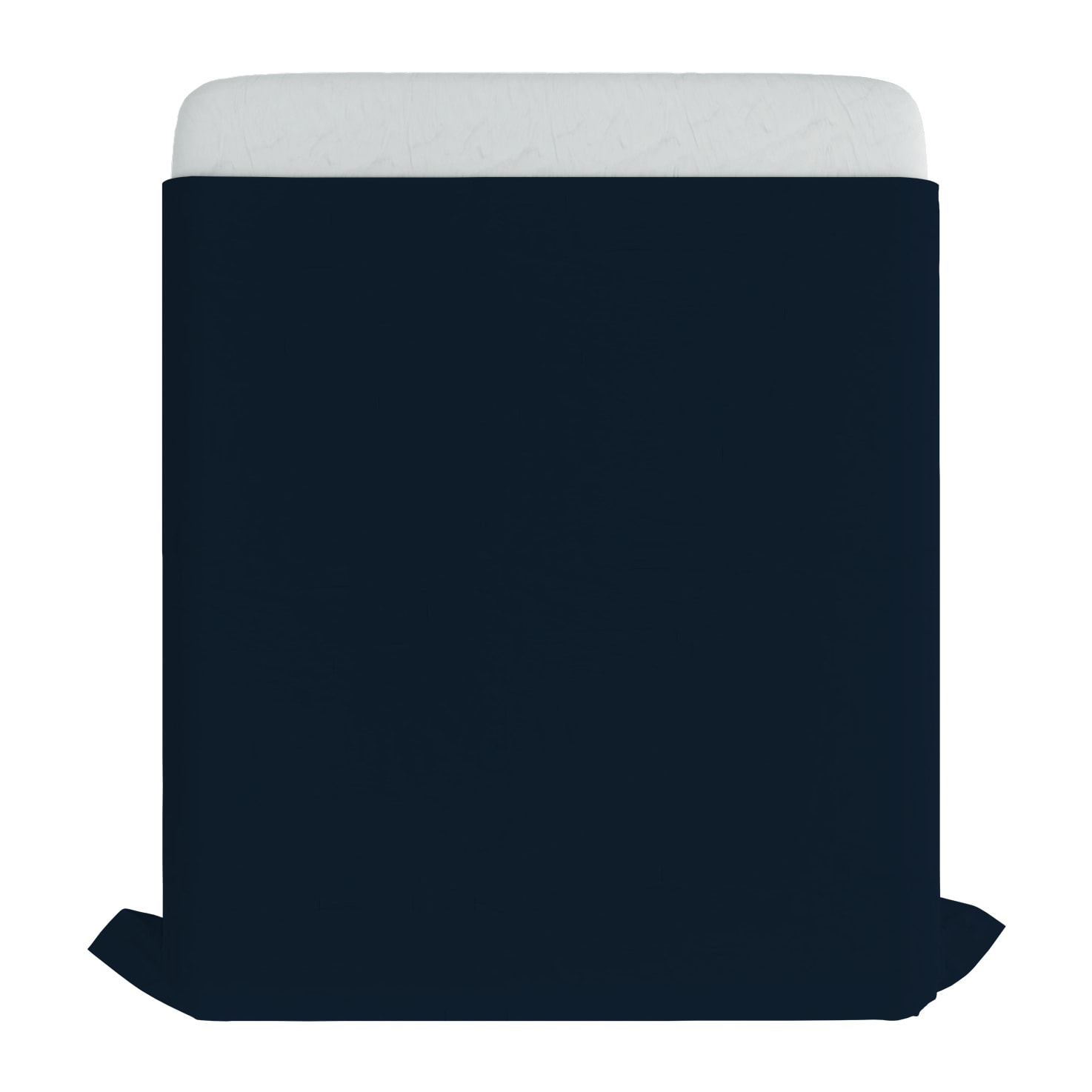 LENZUOLO SOPRA MAX COLOR, 100% Cotone, Tinta Unita, Made in Italy - BLU SCURO