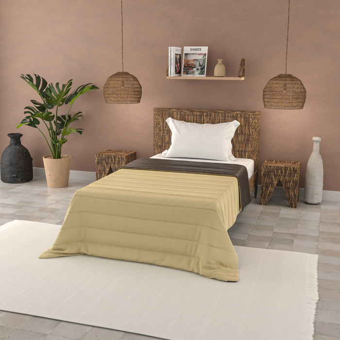 TRAPUNTINO ESTIVO BASIC SINGOLO, TINTA UNITA DOUBLEFACE