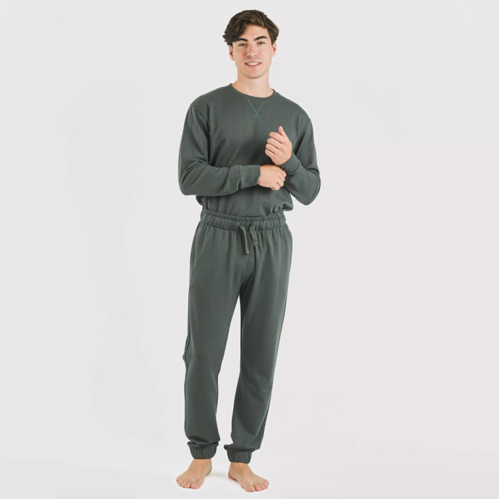 Pantalón largo básico deportivo verde menta
