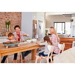 Plancha électrique TEFAL CB658P01 gris à poser, 46x30 cm