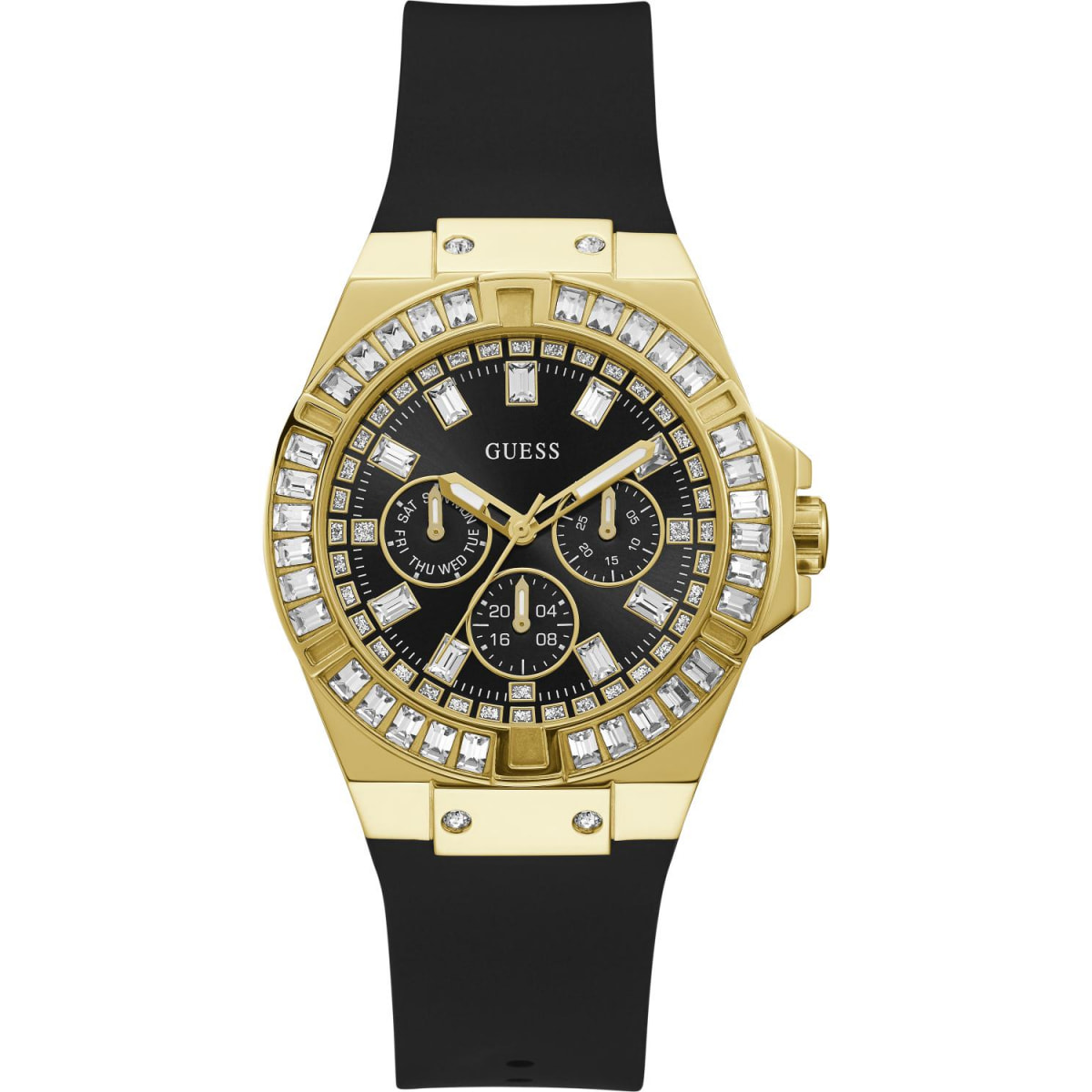 Reloj Guess GW0118L1 Mujer Analogico Cuarzo con Correa de Silicona