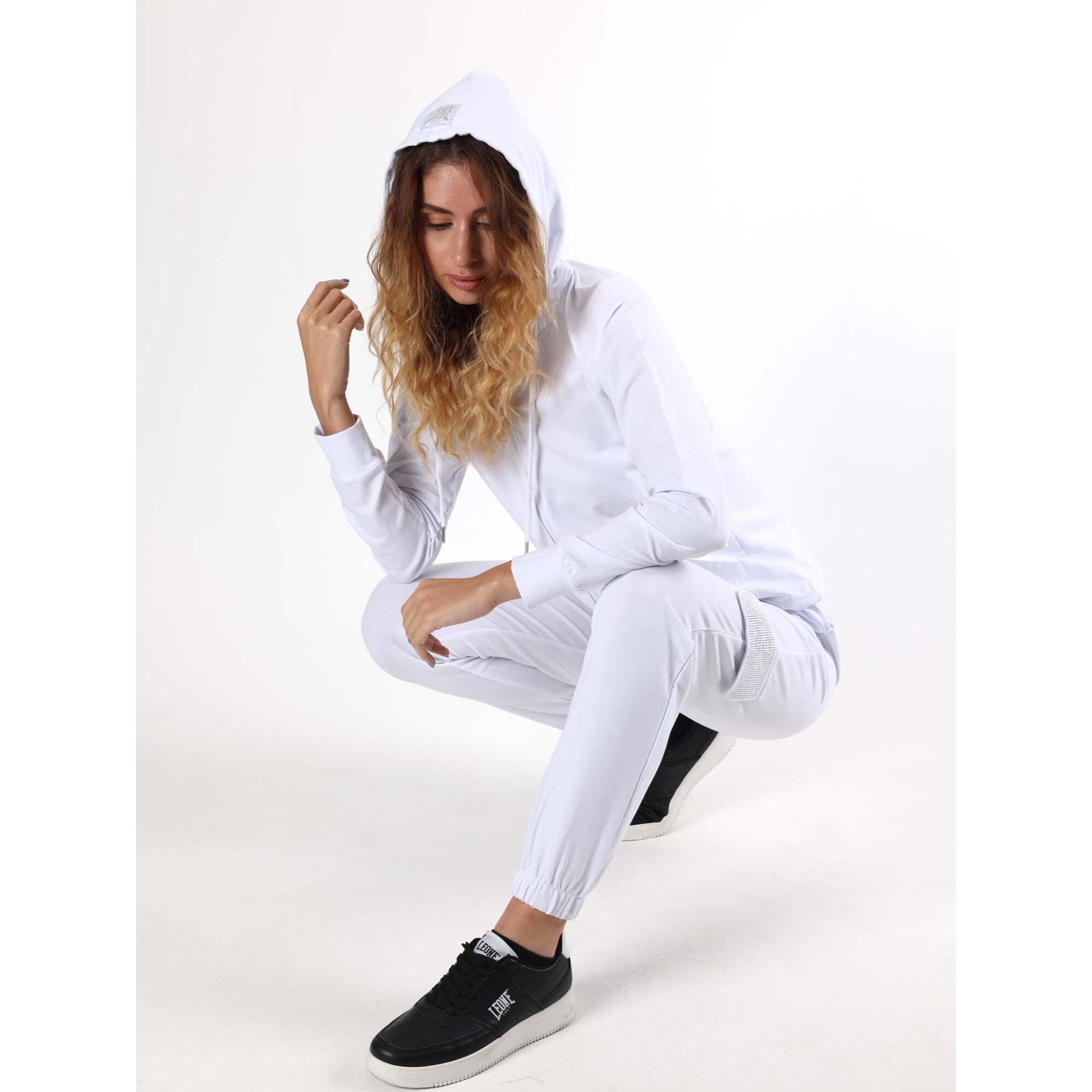 Chándal Leone Be Glam para mujer con cremallera y capucha transpirable.