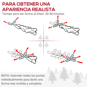 Juego de 2 Piezas de árbol de Navidad Artificial 90cm con Maceta 110 Ramas Verde