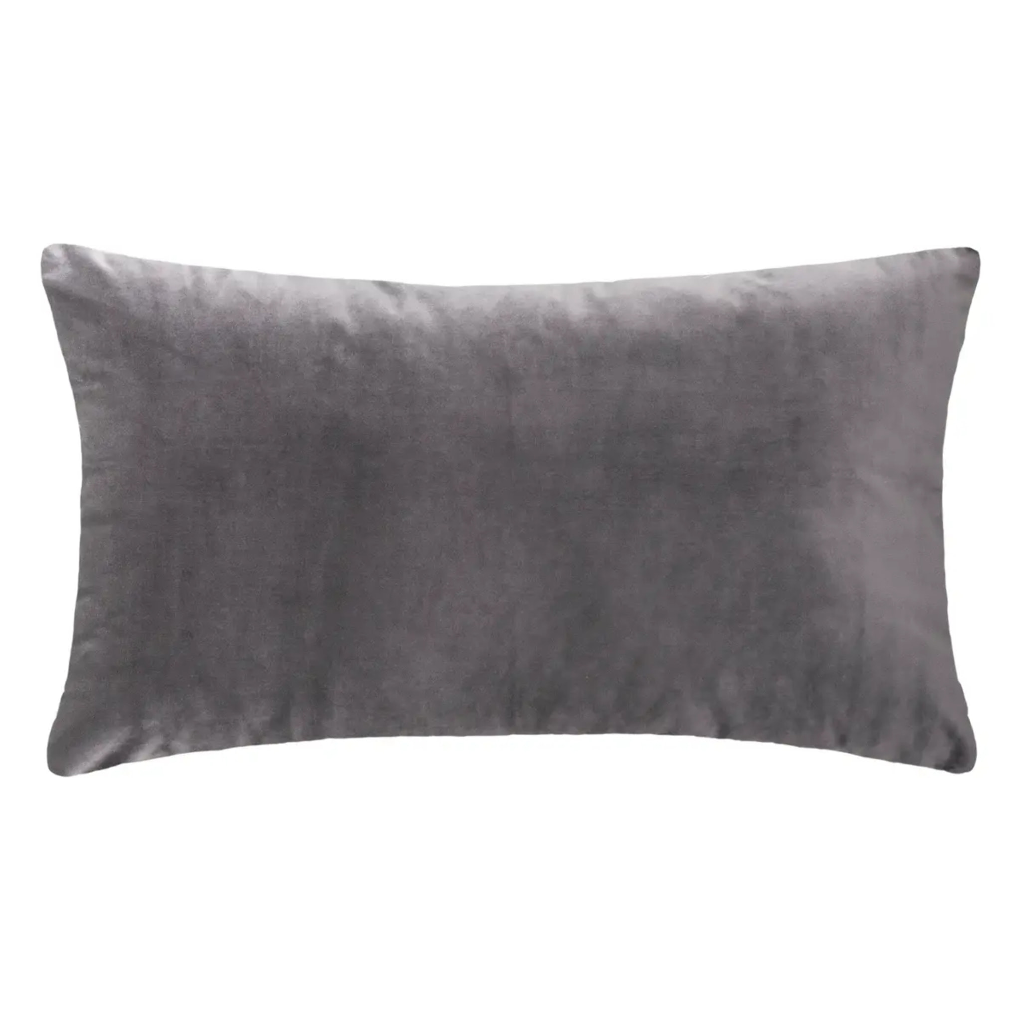 Coussin "Dolce" - velours embossé - gris 38x58 cm