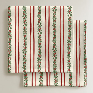 Lot de 2 serviettes Christmas Wish 18 1225