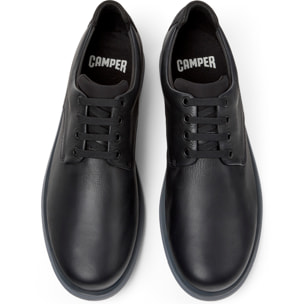 Zapatos de cordones - CAMPER Smith - Negro - Cuero liso
