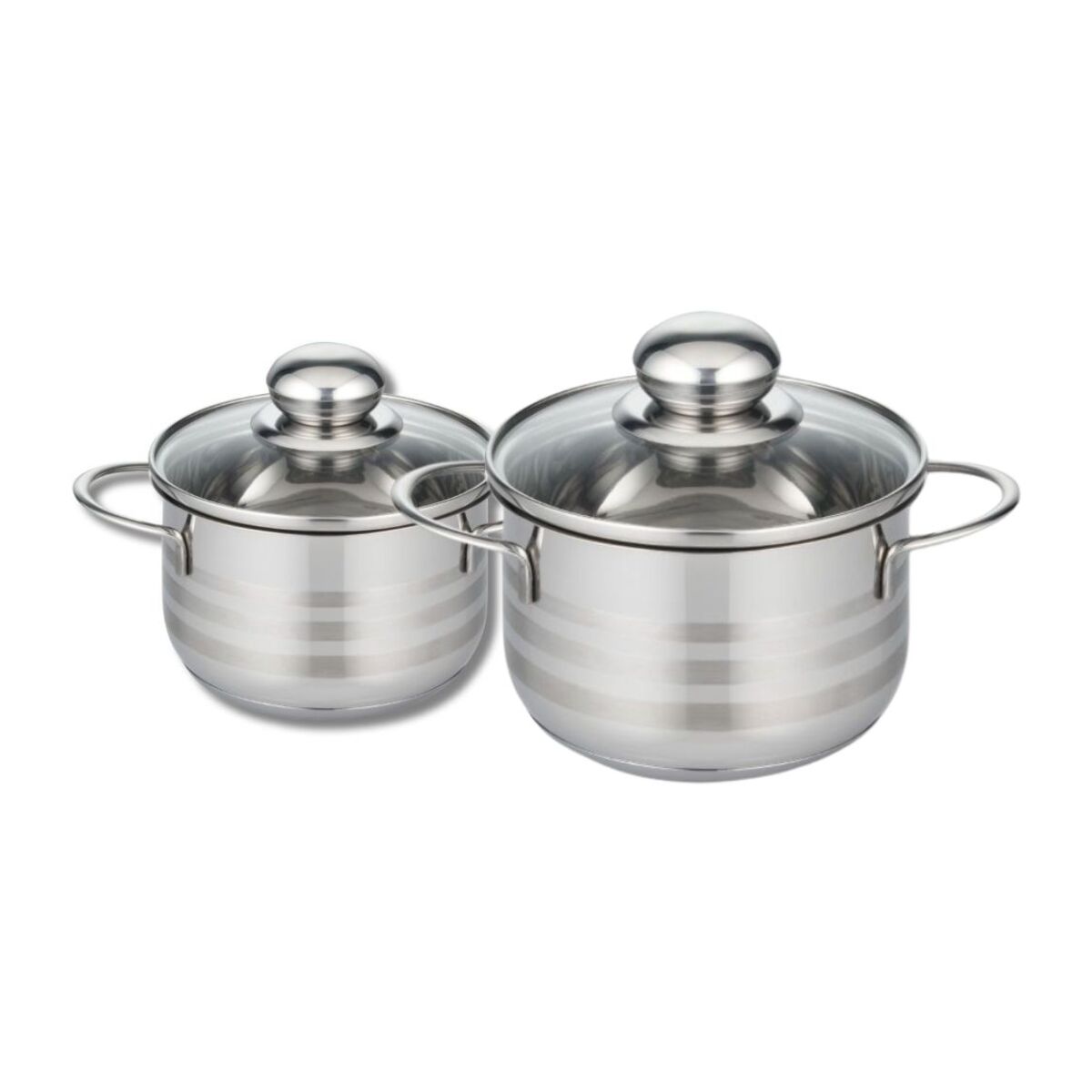 Lot de 2 faitouts en acier inoxydable sans PFAS Elo Brillant
