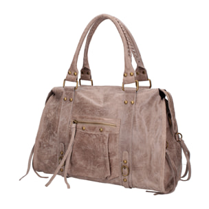 Borsa a spalla da donna - Modello Elara - Vera pelle - 41.0 x 28.0 x 13.0 cm