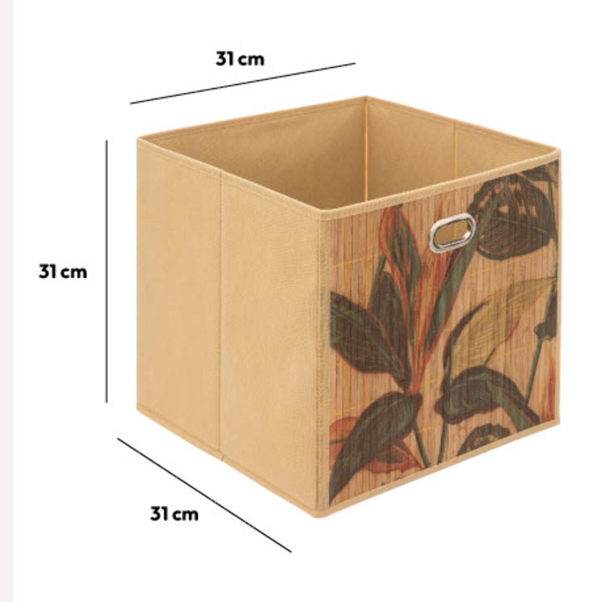 Panier 31x31cm Latte bambou Palawan