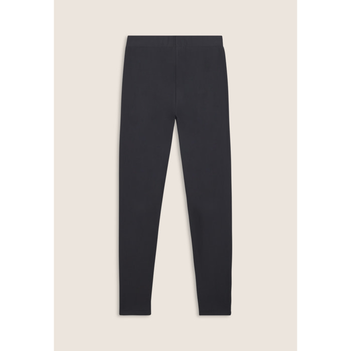 Leggings donna in felpa garzata elasticizzata