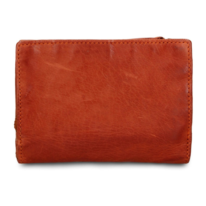 Portafoglio uomo in vera pelle - Modello Boreal - Casual - 14.0 x 9.0 x 4.5 cm