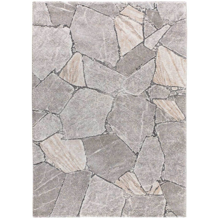 KIVET Alfombra shaggy moderna en gris, varias medidas disponibles