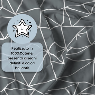 PARURE COPRIPIUMINO IDA, 100% Cotone - MARTE